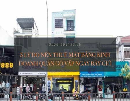 Ảnh bài viết: 5 lý do nên thuê mặt bằng kinh doanh quận Gò Vấp ngay bây giờ