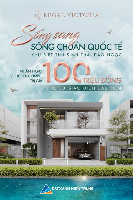 Mở bán gia đoạn 1 biệt thự đảo ngọc Regal victoria Nam Đà Nẵng, chiết khấu hơn 1 tỷ