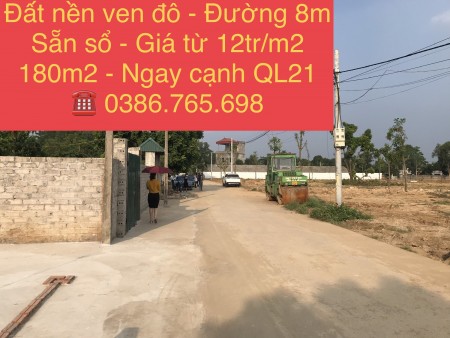 Chính chủ cần tiền bán đất nền phân lô, mặt bằng bằng phẳng, ngay hồ Đồng Mô, Quốc Lộ 21