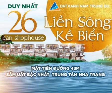 Nhà phố thương mại VCN Phước Long hot nhất Nha Trang trên trục đường 43m( hiện 3 làn đường)