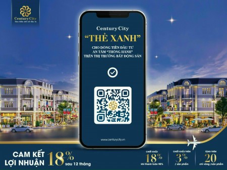 Century city thẻ xanh cho dòng tiền đầu tư an tâm trên thị trường bds bàn giao đủ giấy tờ
