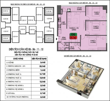 Nhượng căn 05 căn góc 3 pn, dự án Housinco Nguyễn Xiển, nội thất cực đỉnh, giá cực tốt