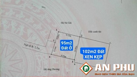 Chuyển nhượng lô đất tại Tân Dương, Thuỷ Nguyên, Hải Phòng, cam kết giá rả nhất thị trường