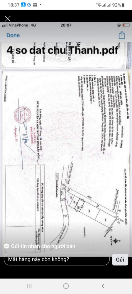 Chính chủ bán lô đất liền kề, khu vực Phù Đổng Thiên Vương, Đà Lạt, xung quanh đầy đủ tiện ích