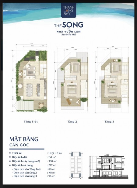 Nhà Vườn Biệt Thự bên Biển, thiết kế 2 mặt tiền cam kết mua lại với lãi suất 6%
