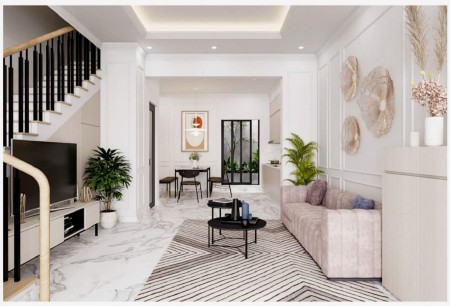 Bán nhà Ngọc Lâm Long Biên, còn mới đẹp ở ngay ngõ thông, ô tô dt 55m2 mt 5m giá hơn 5 tỷ