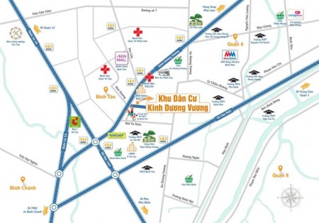 Em còn đúng 10 lô đất KDC Kinh Dương Vương ngay UBND quận Bình Tân.