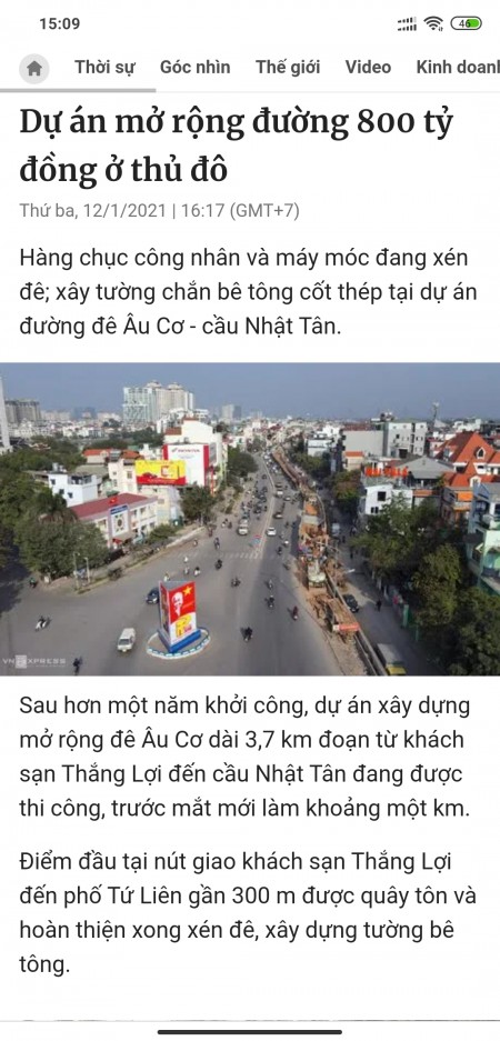 Mặt phố Âu Cơ sát Hồ Tây vị trí đắc địa 15 phút ra sân bay, mặt tiền siêu rộng, có hầm để xe