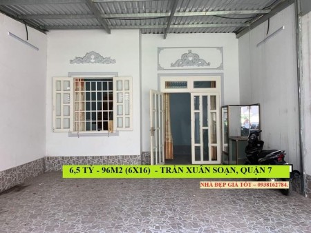 Bán gấp nhà Quận 7 diện tích 96m2 Đường Trần Xuân Soạn ô tô vào nhà giá thương lượng 6.5 tỷ
