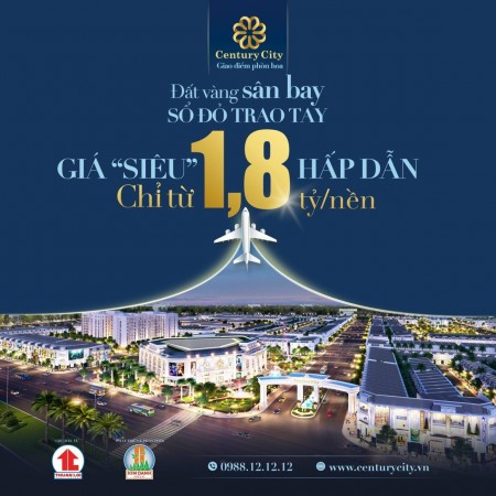 Century city nơi hội tụ phồn vinh, cách sân bay Long Thành 2km, ngân hàng hỗ trợ 70%