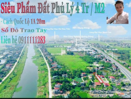 Cần Bán Lô Đất Thổ Cư Cạnh Quốc Lộ 1A 358m2 Giá 1 Tỉ 300 tr