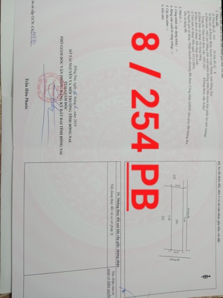Bán lô đất gần ủy ban xã Phước Bình, cách khu công nghiệp 500m, khu dân cư hiện hữu