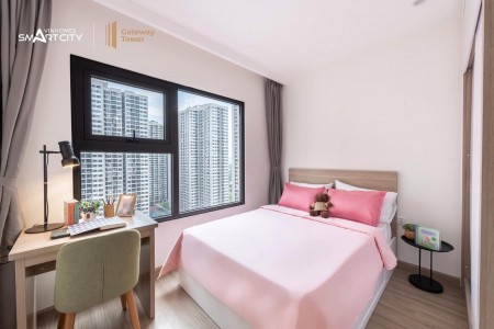 Cho thuê gấp 1PN +1 full nội thất giá bán 7,5tr Vin Smart tiện ích đầy đủ, khu dân trí cao