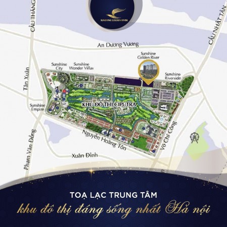 Bán biệt thự sân vườn trên không Sunshine Golden River khu đô thị Ciputra Tây Hồ
