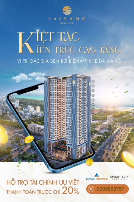 The Sang Residence biệt tượng mới của Đà Nẵng tại vùng đất du lịch biển đắc địa sổ sẵn