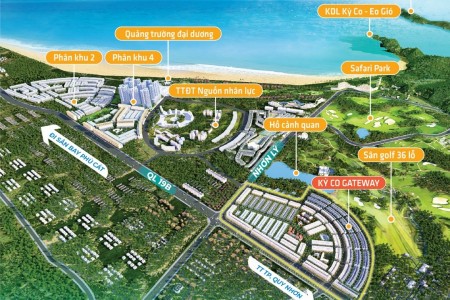 Đất nền dự án ven biển Quy Nhơn chỉ 30tr/m2 hạ tầng hoàn thiện sổ đỏ từng lô