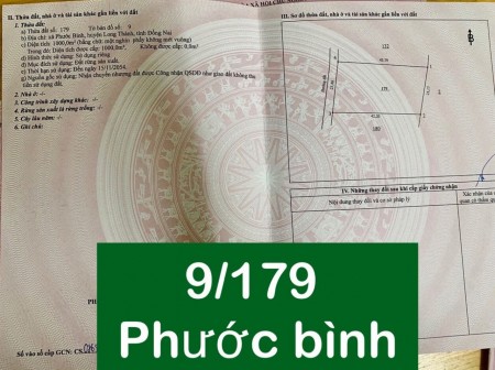 Thanh lý lô đất 1000m2 đất liền kề khu công nghiệp phước bình giá đầu tư còn mềm, sổ hồng riêng
