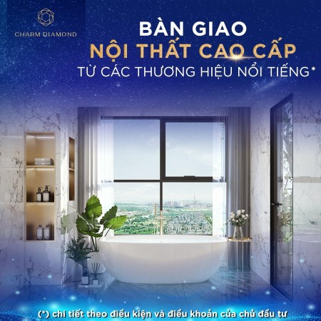 Bán căn hộ Charm Diamond tháp cuối cùng đẹp nhất TT 25%(300tr) sỡ hữu vĩnh viễn