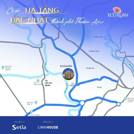 Eco Xuân Lái thiêu tiềm năng cho thuê căn hộ sáng giá tại Bình Dương, pháp lý đầy đủ
