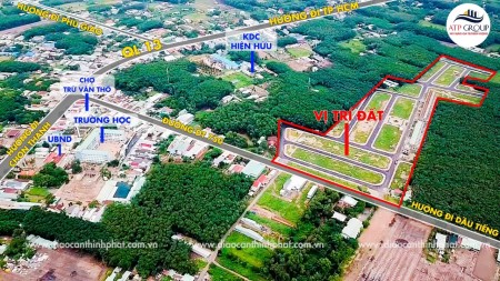 Chuyên phân phối đất nền giá dẻ tại Bàu Bàng, sổ hồng riêng từng nền, thổ cư 100%