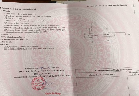 Chính chủ bán lô đất nhánh An Long Minh Thành gần kcb becamex chơn thành DT 5x45 100m tc giá 840tr LH 0972933777