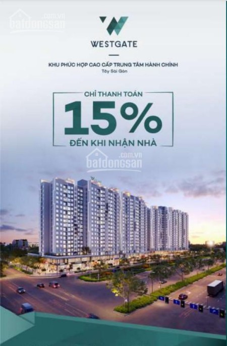 Sở hữu ngay căn hộ chuẩn cao cấp nhất trung tâm hành chính Tây Sài Gòn chỉ thanh toán 15%
