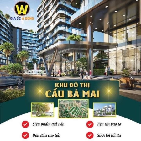 Bán lô đất khu đô thị Cầu Bà Mai kên đầu tư hiệu quả, diện tích 90m2, giá tốt đầu tư sinh lời