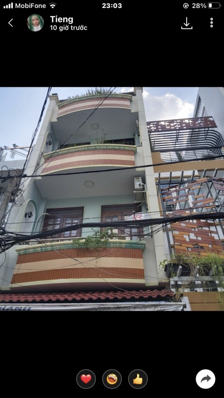 Nhà hẻm xe hơi thông Vườn Lài, diện tích sử dụng 140m2, 3 tấm đúc thật giá bán chỉ 5.9 tỷ