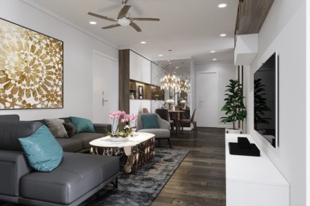 Cho thuê chung cư Quốc Hội số 2 Hoàng Cầu, diện tích sử dụng 80m2, 2 phòng ngủ, 13 triệu