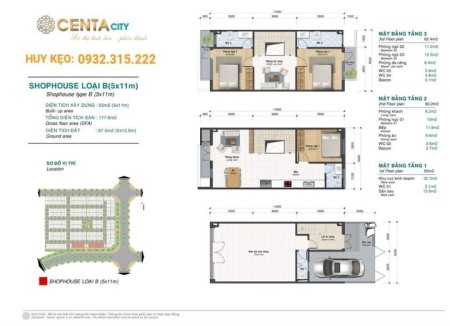 Chuyển nhượng căn Shophouse tại khu đô thị Centa City Dương Quan Thủy Nguyên Hải Phòng