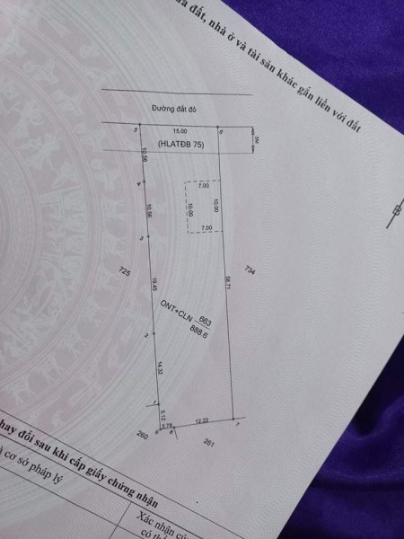 Đất nền Định Hiệp, Dầu Tiếng diện tích sử dụng 888m2, giá bán 1 tỷ 950 liên hệ 0348930028