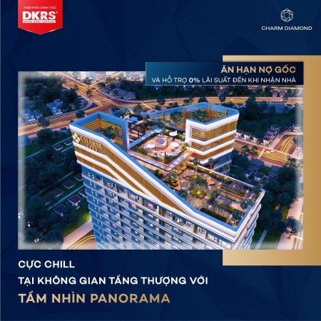 Charm Diamond thanh toán chỉ 300tr nhận nhà, sổ hồng, sở hữu lâu dài, tiện ích đầy đủ