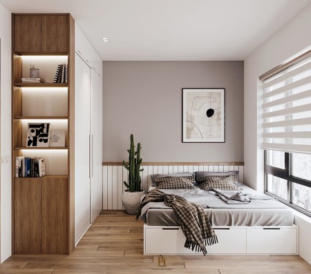 Bán căn hộ 2 phòng ngủ trong đại đô thị Vinhomes Smart City, giá chỉ với 300 triệu, sổ sẵn