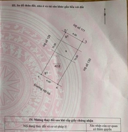 Nhà C4, cần bán nhanh, đường oto tránh, tây tứ trạch, 42m2, MT 4,0m Phúc Đồng