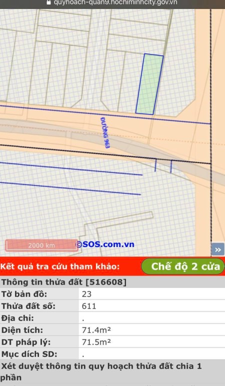 Bán gấp lô (4.5x21) mặt tiền đường 963 phường Phú Hữu, Quận 9, giá bán 4.9tỷ, LH 0918090039