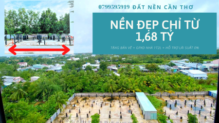 Đất nền trung tâm Cần Thơ, tiện ích đầy đủ, giá tốt tiện đầu tư, khu dân cư đông đúc