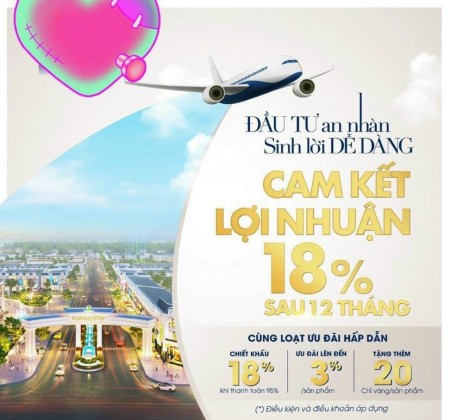 Khu đô thị Century Long Thành - vị trí 2 mặt tiền chỉ 18tr/m2, cam kết lợi nhuận 18% sau 12 tháng