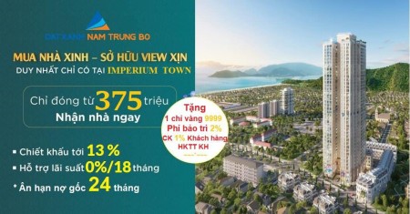 Bán căn hộ trái tim thành phố biển Nha Trang, chung cư Imperium Town khu dân cư đông