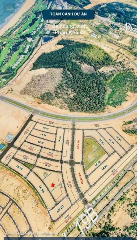 Đất Nền Dự Án Nhơn HộI New City, ngân hàng hỗ trợ vay 75% giá bán 2.4 tỷ, thương lượng