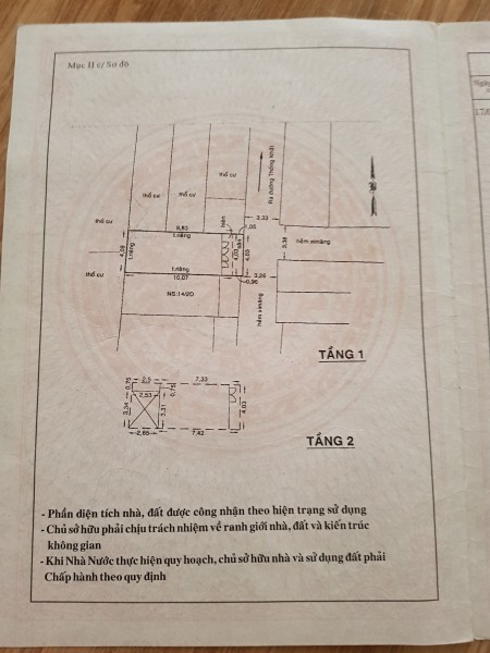 Cần bán gấp nhà hẻm xe hơi đường Thống Nhất phường 16 liên hệ xem nhà 0934158851