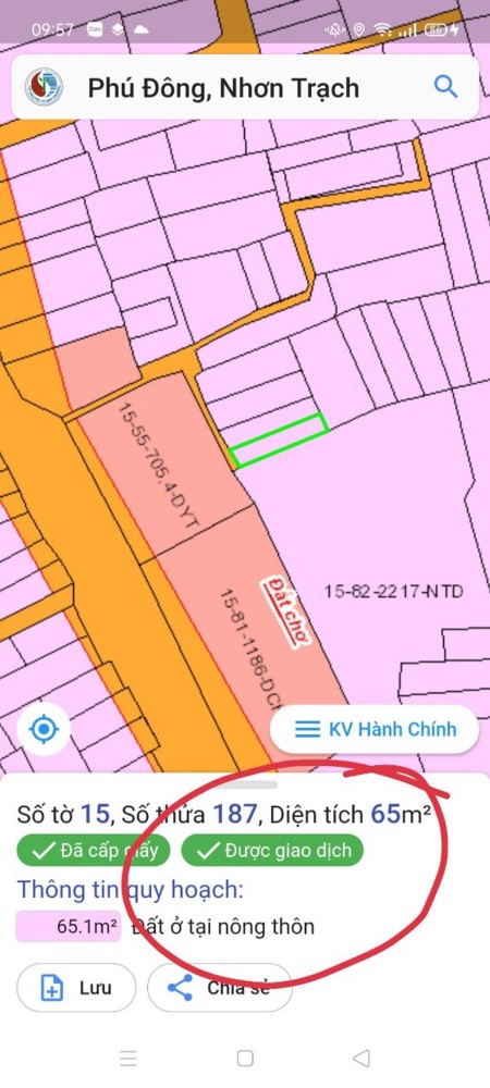 Chính chủ bán đất nền Nhơn Trạch pháp lý chính chủ, sổ hồng riêng, xung quanh đủ tiện ích