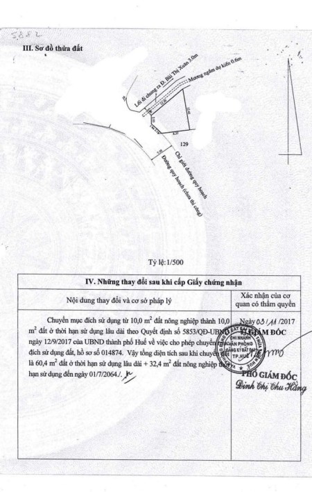 Hàng Hiếm Thuỷ Xuân diện tích sử dụng 93m2 kiệt ô tô khu dân trí cao hạ tầng đẹp