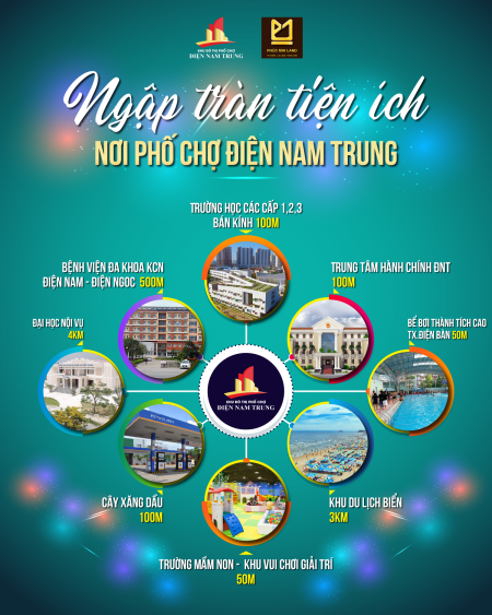 Đất mặt tiền khu phố chợ Điện Nam Trung. Đã có sổ từng lô, giá đầu tư, chiết khấu cao