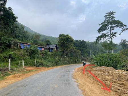 Bán đất Tu Lý, Đà Bắc Hoà Bình, mặt tiền đường Tỉnh lộ 433 mặt tiền 10m, tổng dt 300m2