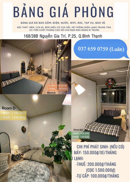 Phòng trọ Quận Bình Thạnh trọn gói chỉ từ 1.4 triệu, khu yên tĩnh, an ninh hàng xóm văn minh