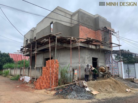 Villa 2 mặt tiền đang hoàn thiện cho nhà đầu tư và ở lâu dài khu sầm uất, xe qua lại nhiều