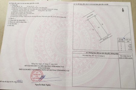 Khu tái định cư xã Phước Khánh diện tích sử dụng 154m2 full thổ cư thích hợp đầu tư