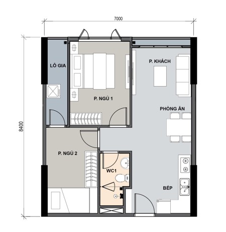 Cần bán căn hộ 2 PN giá bán chỉ 2,3 tỷ chung cư Picity Quận 12 liên hệ 0902394245