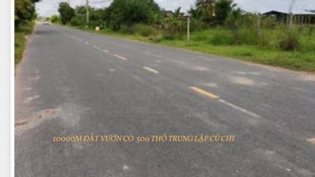 Bán đất mặt tiền khu dân cư Trung Lập huyện Củ Chi thổ cư 500m giá bán 7 triệu/m2