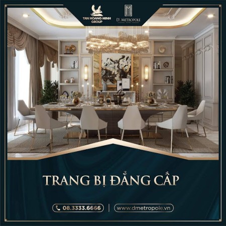 Mở bán chung cư D’ Metropole Hà Tĩnh. Diện tích 51 m2. 1 phòng ngủ. Giá tốt từ chủ đầu tư